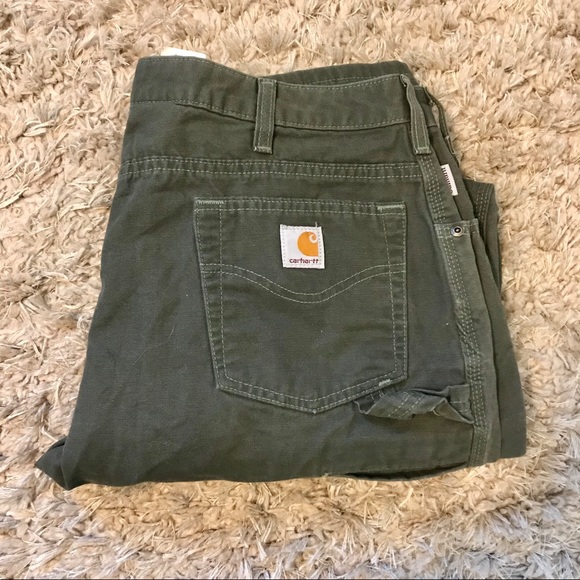 Womens Green Carhartt Pants 